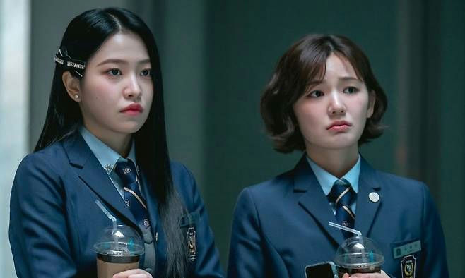 Bitch x Rich 2schoolgirls' 'uniform' 'drinks' 'serious.
