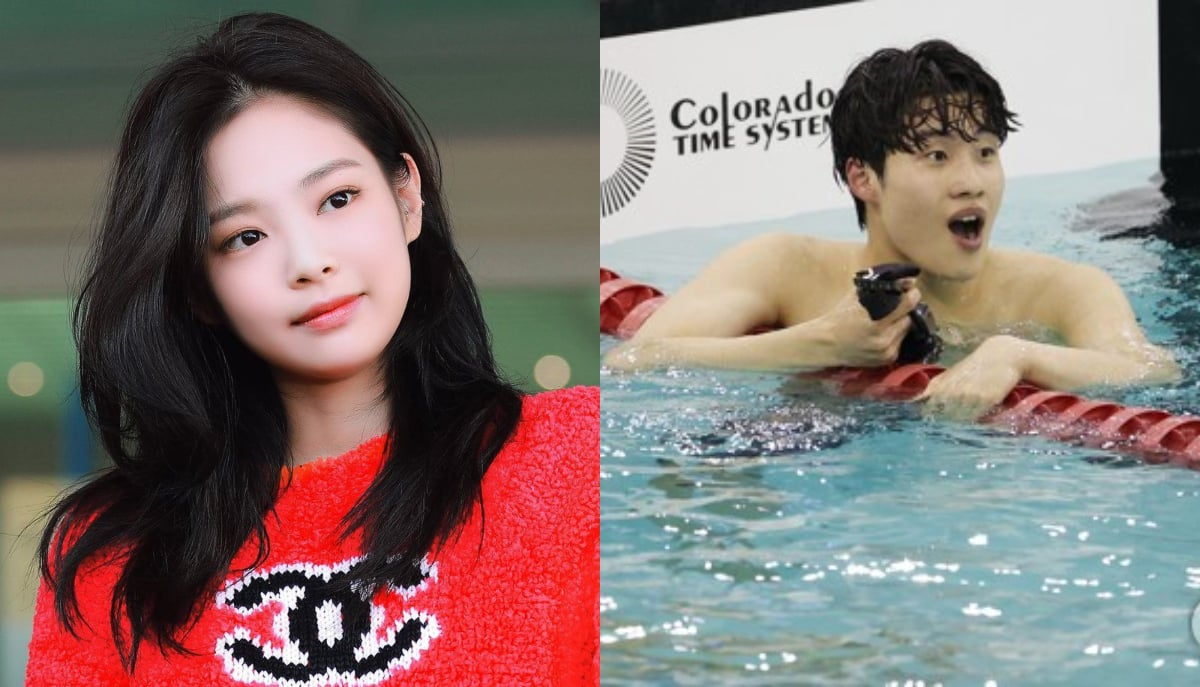 Jennie Hwang Sunwoo viral photoJennie-swimmer-split-closeup.