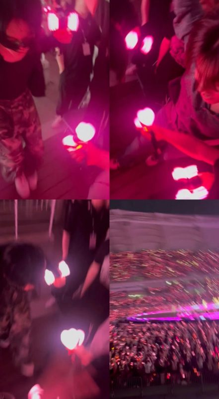 BLACKPINK YG Family concertconcert-crowd-lightsticks-fans.