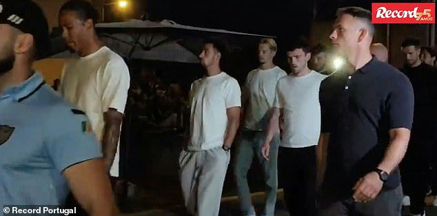 Diogo Jota funeralmen-casualwear-police-night.