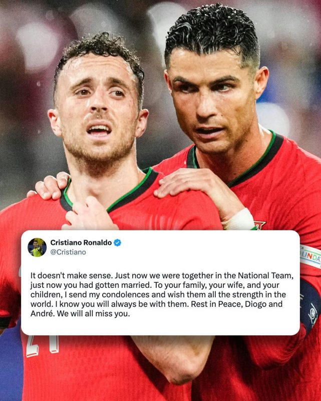 Ronaldo Jota funeralSoccerPlayers-Condolences-NationalTeam-CristianoRonaldo.