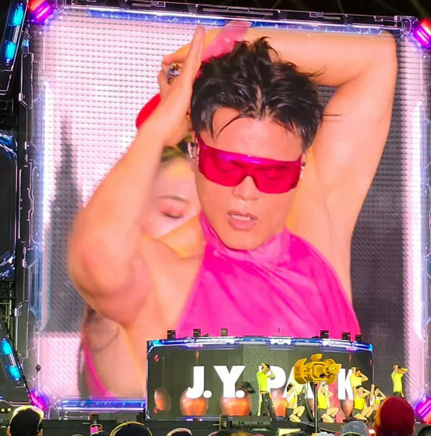 Park Jin-young Waterbomb 2025JYP-Performance-Pink-Sunglasses.