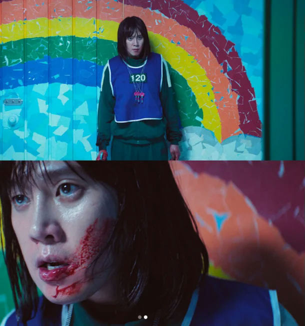 Park Sung-hoon Squid Game transgenderSquidGame-Player-Rainbow-Blood.