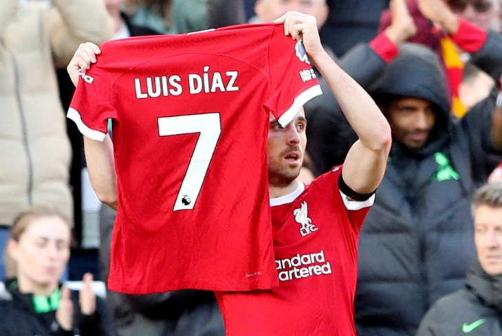 Diogo Jota deathSoccer-Jersey-Diaz-Liverpool-Number7.